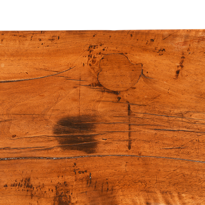 Peach Detail From Walnut Chinese Altar Table From Gansu Province - 19thC | Indigo Antiques