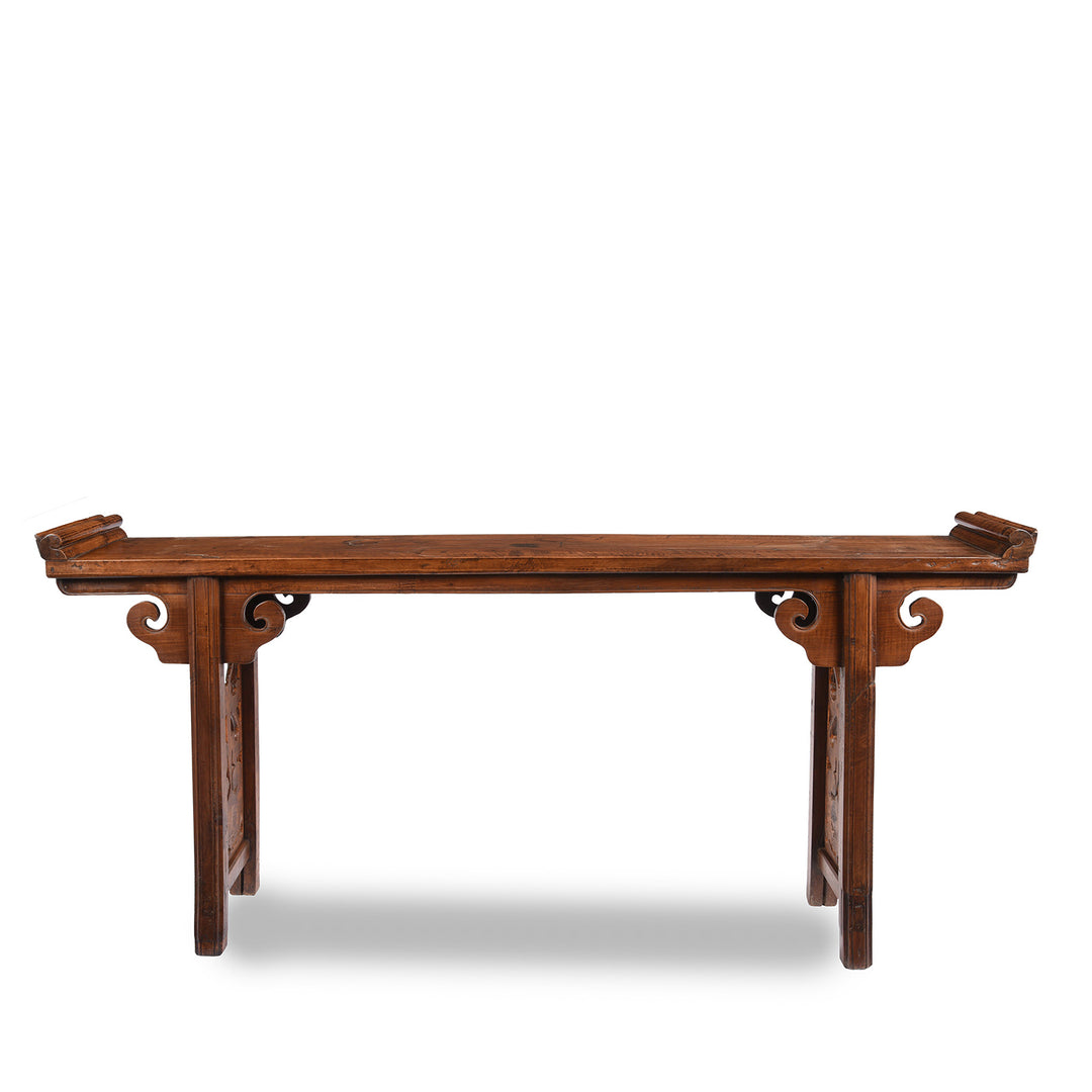 Walnut Antique Chinese Altar Table From Gansu Province - 19thC | Indigo Antiques