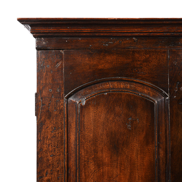 Corner Detail From Anglo Indian Linen Cabinet Made from Teak - 19thC | Indigo Antiques