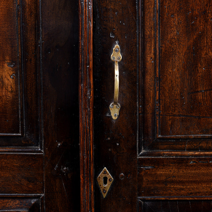 Handle Detail From Anglo Indian Linen Cabinet Made from Teak - 19thC | Indigo Antiques