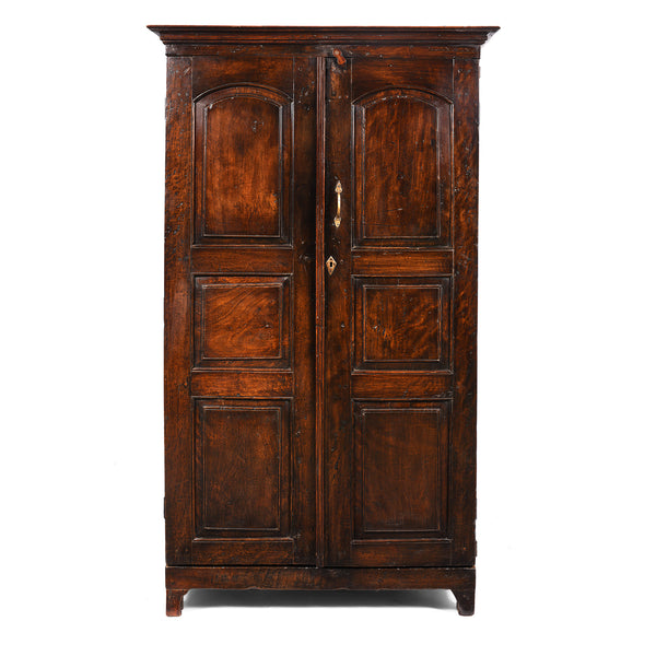 Anglo Indian Linen Cabinet Made from Teak - 19thC