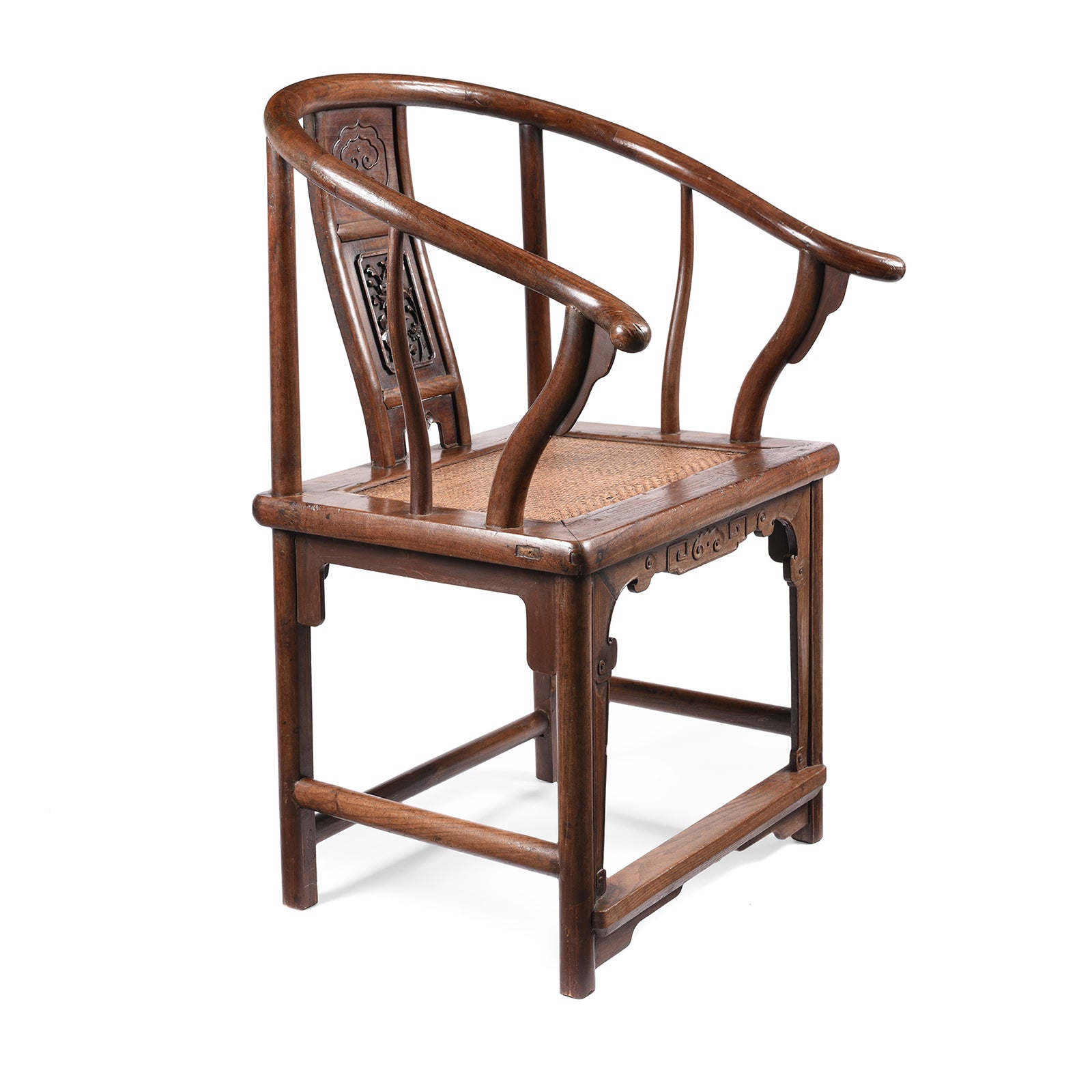 Chinese Elm Horseshoe Chair - Late 19thC | Indigo Antiques