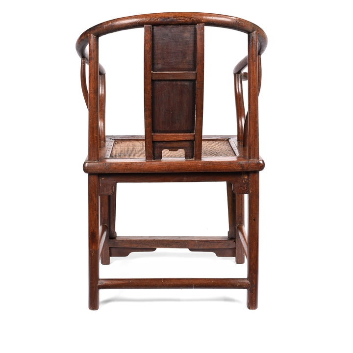 Reverse Of Chinese Elm Horseshoe Chair - Late 19thC | Indigo Antiques