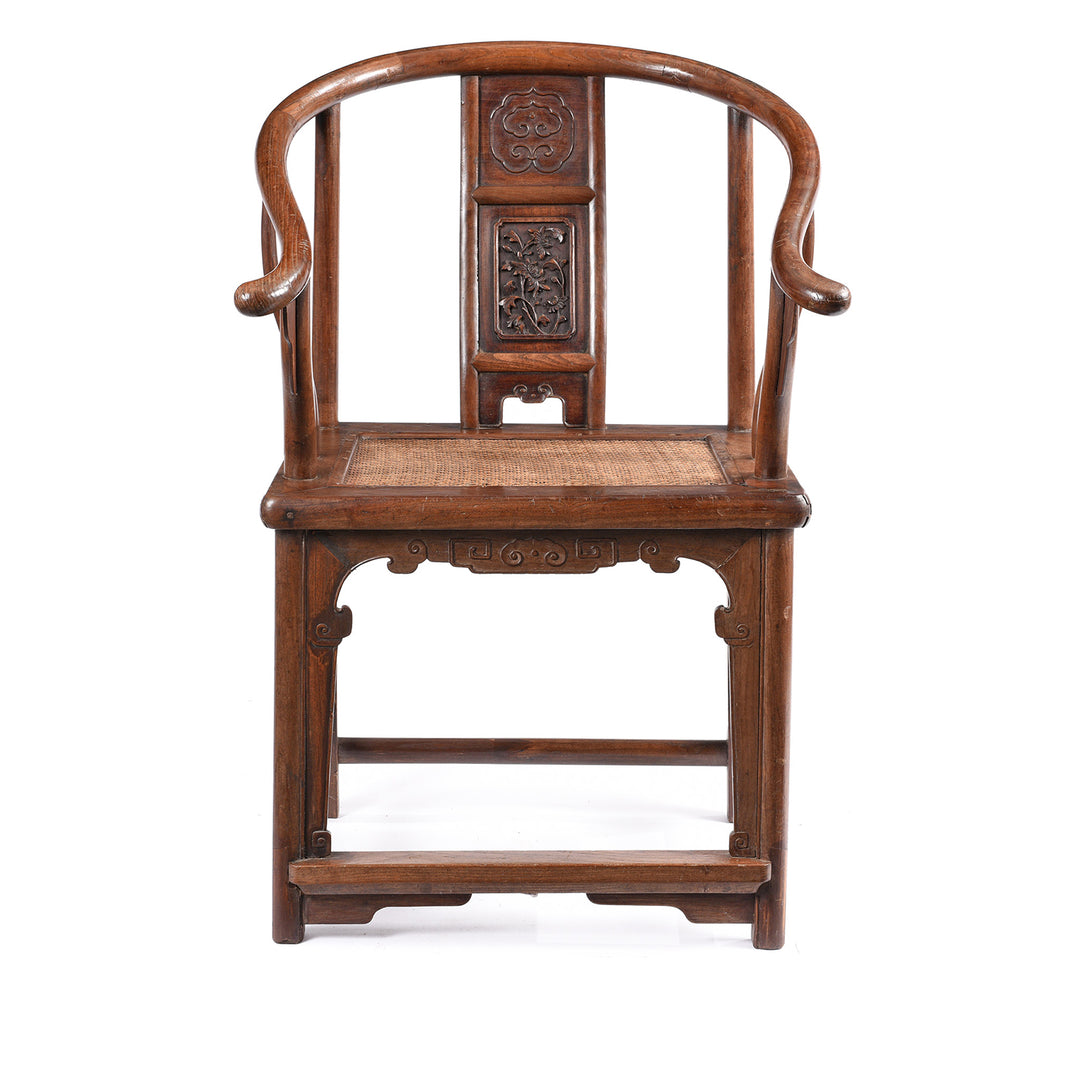 Chinese Elm Horseshoe Chair - Late 19thC | Indigo Antiques