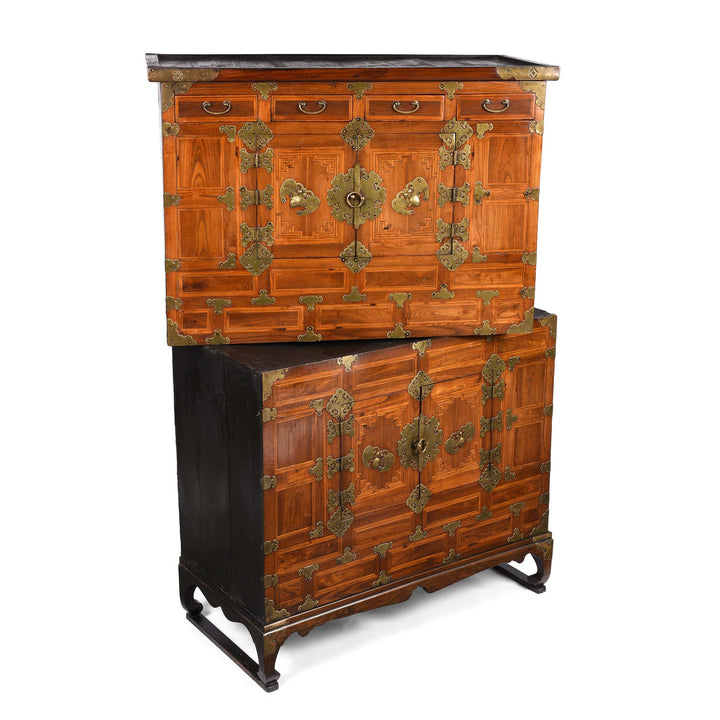 Korean Ich Ung Jang Cabinet - Elm & Cryptomeria - Late 19thC | Indigo Antiques