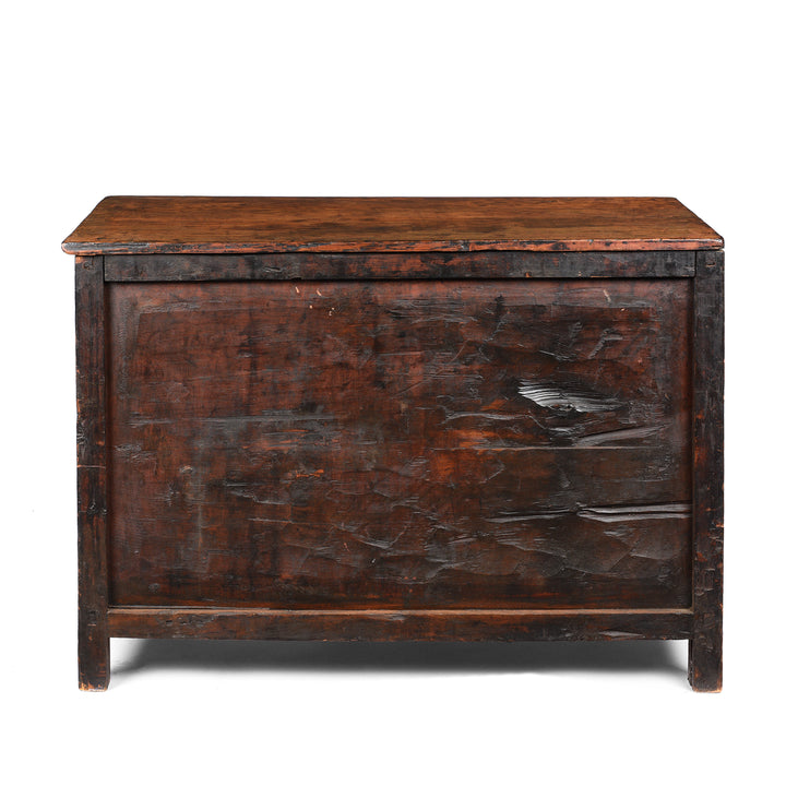 Reverse Of Painted Tibetan Altar Cabinet - 18thC | Indigo Antiques