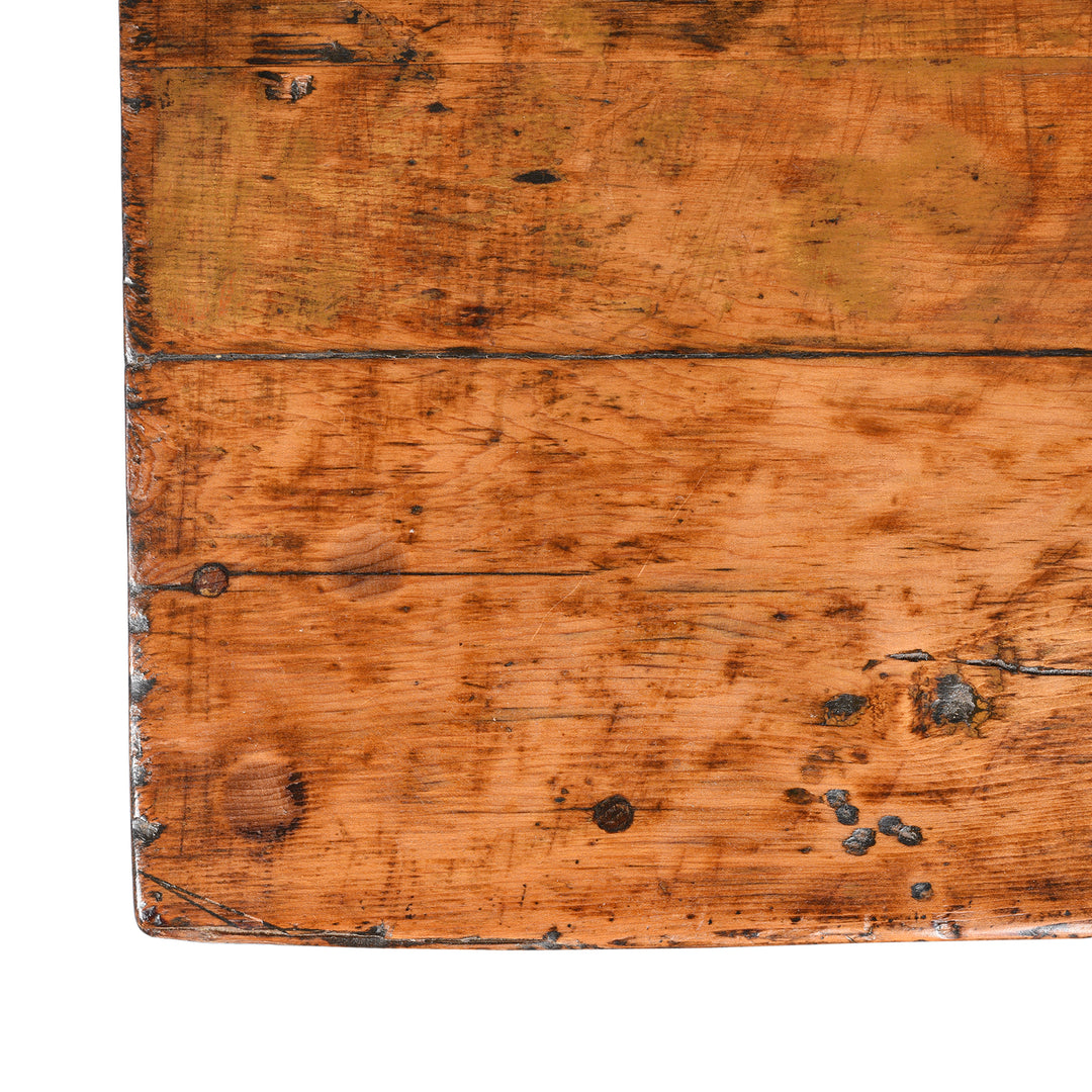 Surface Corner Detail From Painted Tibetan Altar Cabinet - 18thC | Indigo Antiques