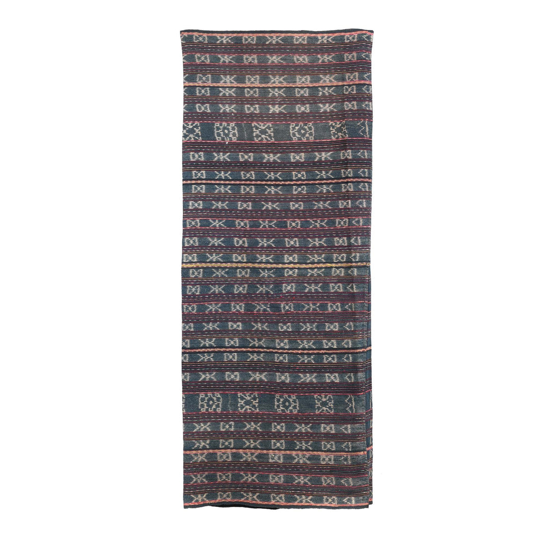 Vintage Hand spun and Hand-woven Cotton Sarong from Solor | Indigo Antiques