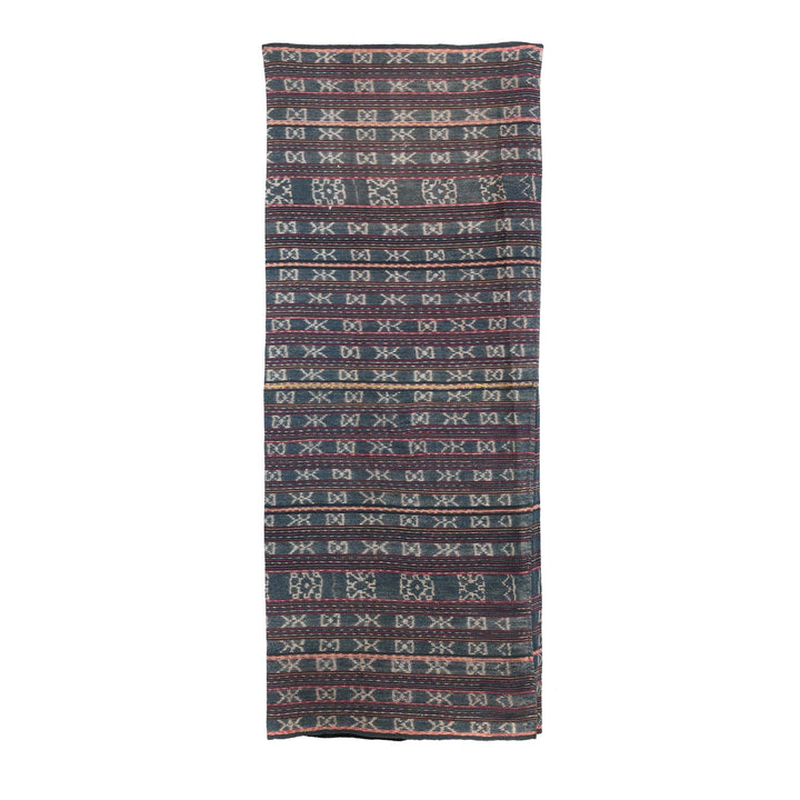 Vintage Hand spun and Hand-woven Cotton Sarong from Solor | Indigo Antiques