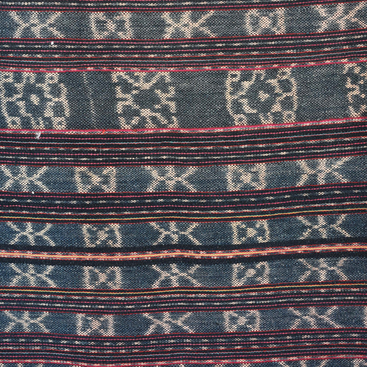 Vintage Hand spun and Hand-woven Cotton Sarong from Solor | Indigo Antiques