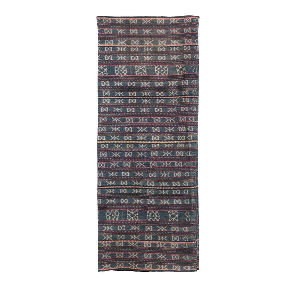Vintage Hand spun and Hand-woven Cotton Sarong from Solor