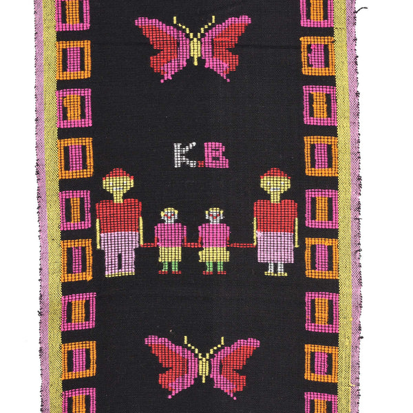 Hand Woven Sash from West Flores Indonesia - Family Planning  Motif