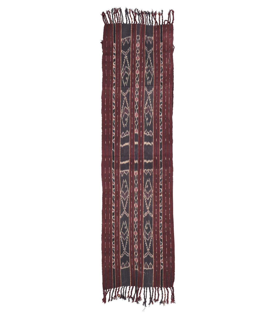 Handloom Cotton Ikat Sash From Alor - Circa 80yrs old | Indigo Antiques