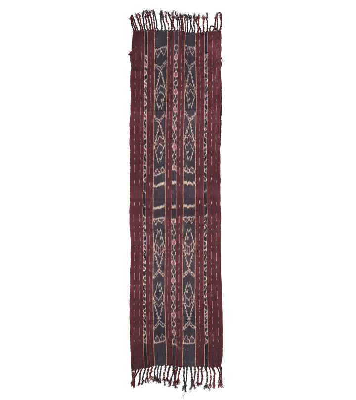 Handloom Cotton Ikat Sash From Alor - Circa 80yrs old | Indigo Antiques