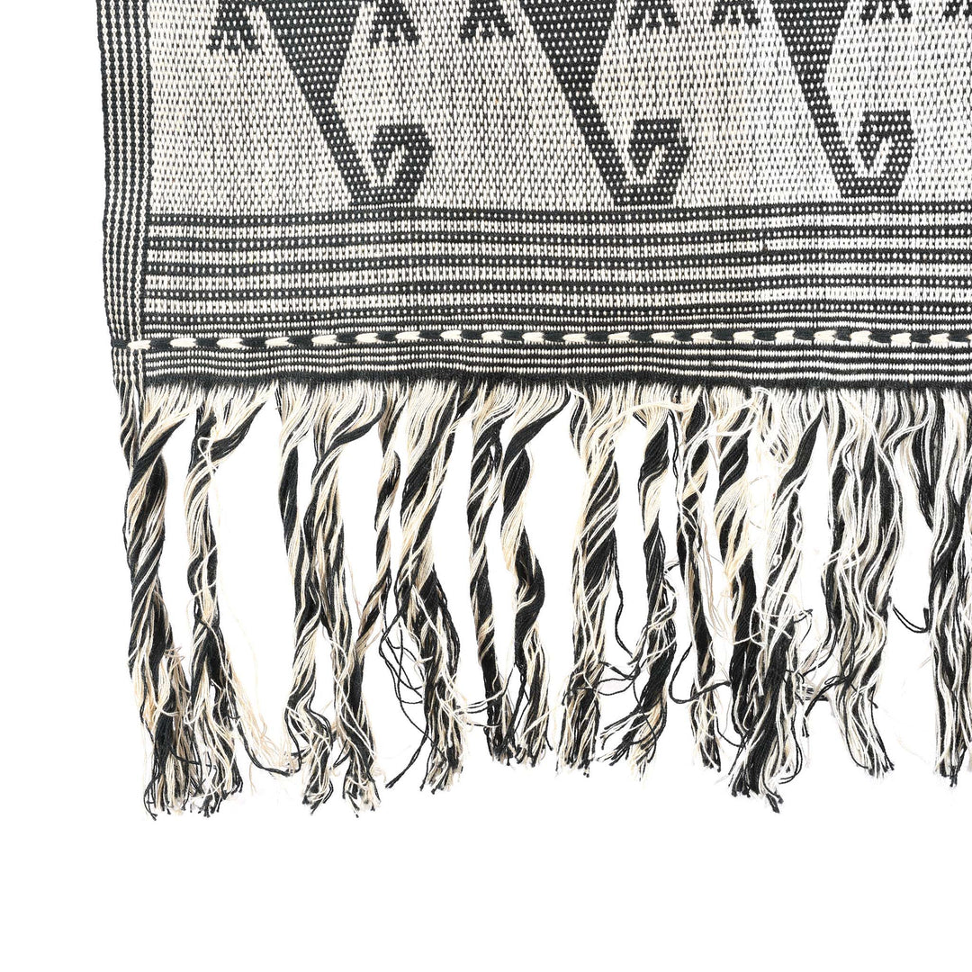 Detail From Antique Vintage Hand woven Cotton Sash from Selandang - Komodo Dragon Design | Indigo Antiques