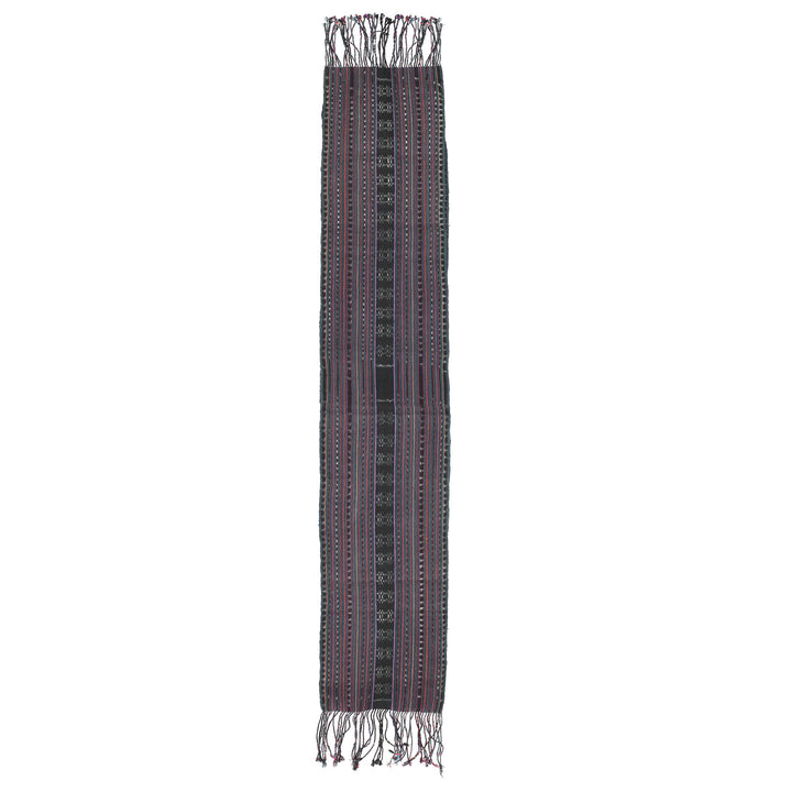 Vintage Hand Woven Cotton Ikat Sash From Sikka District Flores | Indigo Antiques