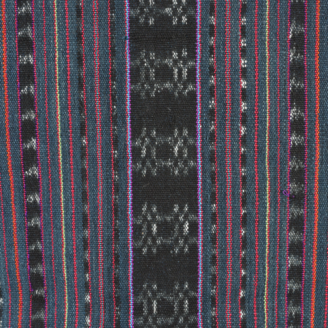 Vintage Hand Woven Cotton Ikat Sash From Sikka District Flores | Indigo Antiques