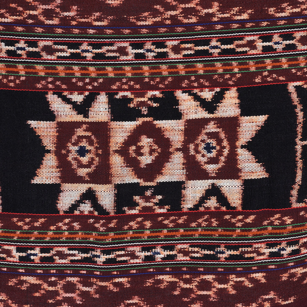Detail From Antique Handloom Cotton Ikat Sarong from Flores - Circa 90yrs Old | Indigo Antiques