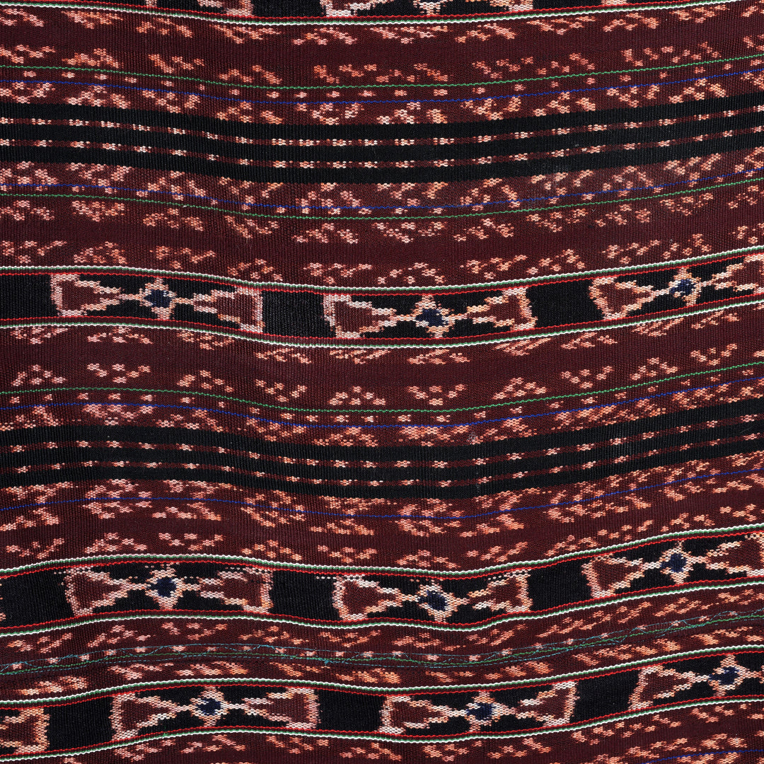 Detail From Antique Handloom Cotton Ikat Sarong from Flores - Circa 90yrs Old | Indigo Antiques