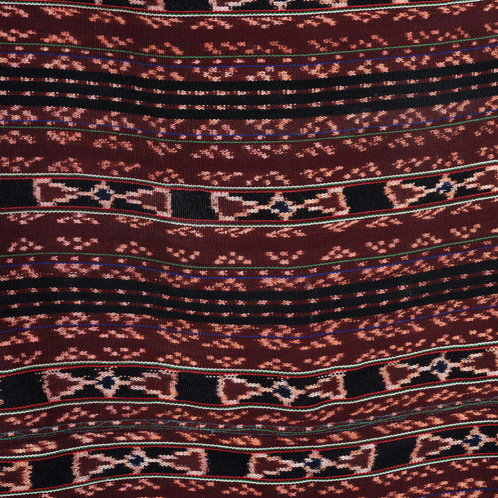 Detail From Antique Handloom Cotton Ikat Sarong from Flores - Circa 90yrs Old | Indigo Antiques