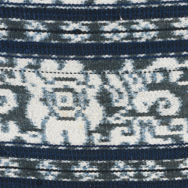 Indigo Cotton Ikat Sarong from Flores - Circa 90yrs Old