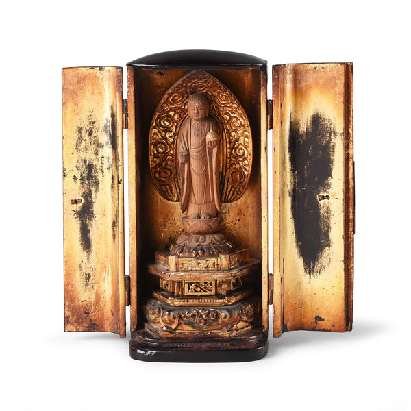 Japanese Lacquer Zushi Buddha Shrine - Meiji Period