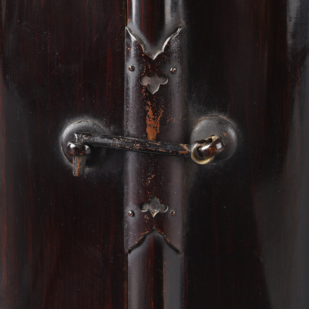 Latch Detail From Antique Japanese Lacquer Zushi Buddha Shrine - Meiji Period (1868-1912) | Indigo Antiques
