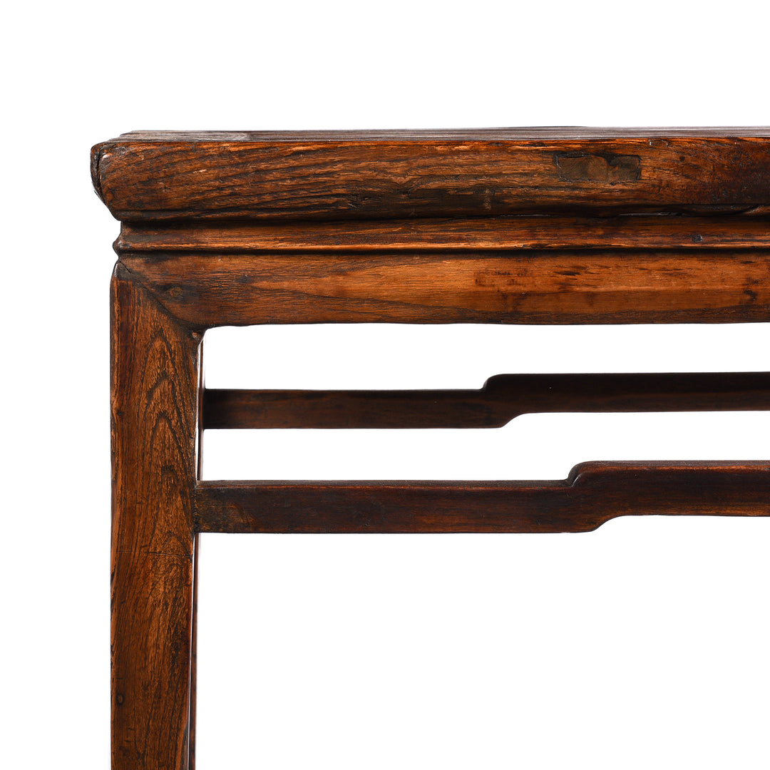 Corner Detail From Compact Coffee Table From Shanxi - 19thC | Indigo Antiques
