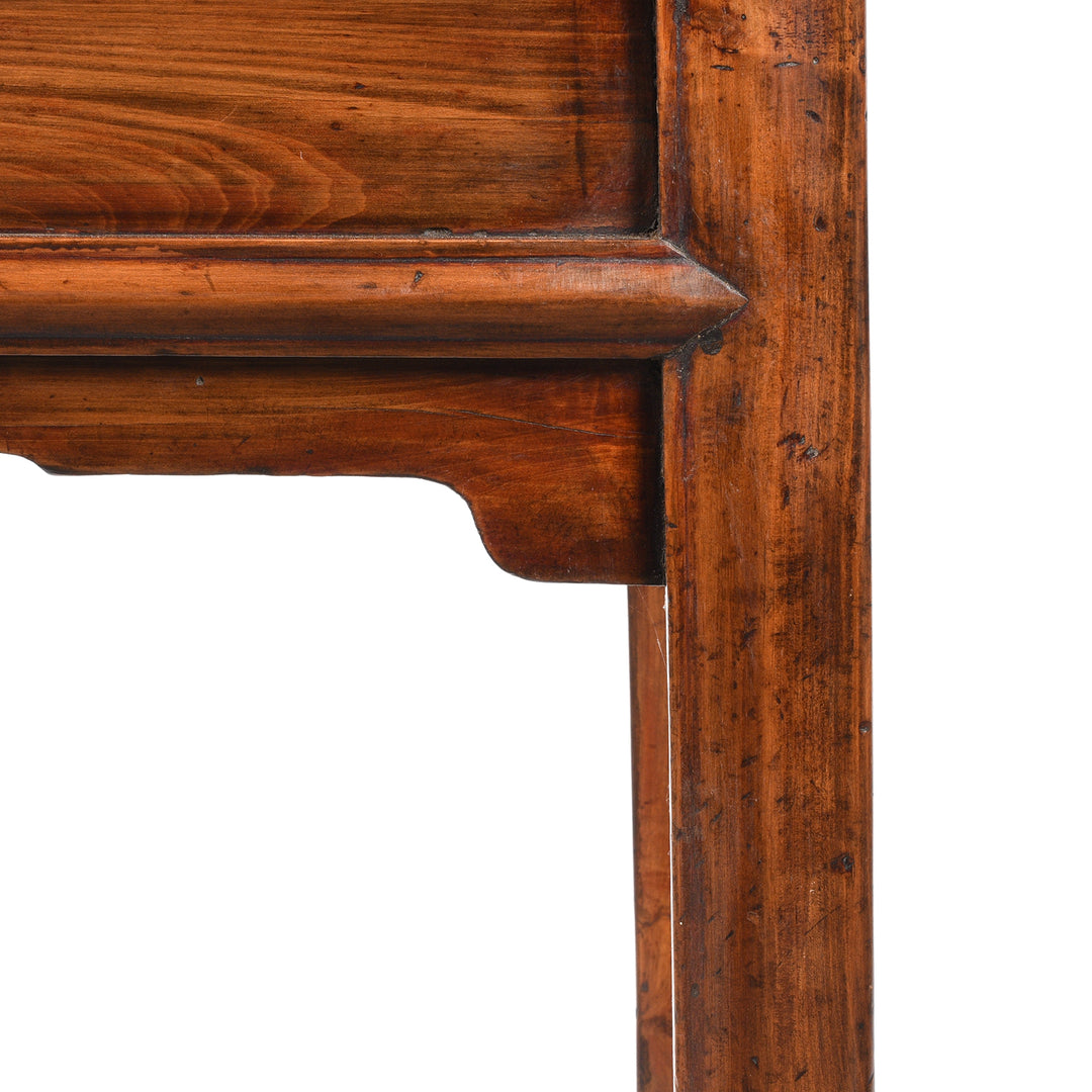 Detail From Pear & Cypress Ming Style Table From Jiangsu, China - 19thC