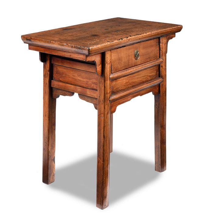 Angled View Of Pear & Cypress Ming Style Table From Jiangsu, China - 19thC