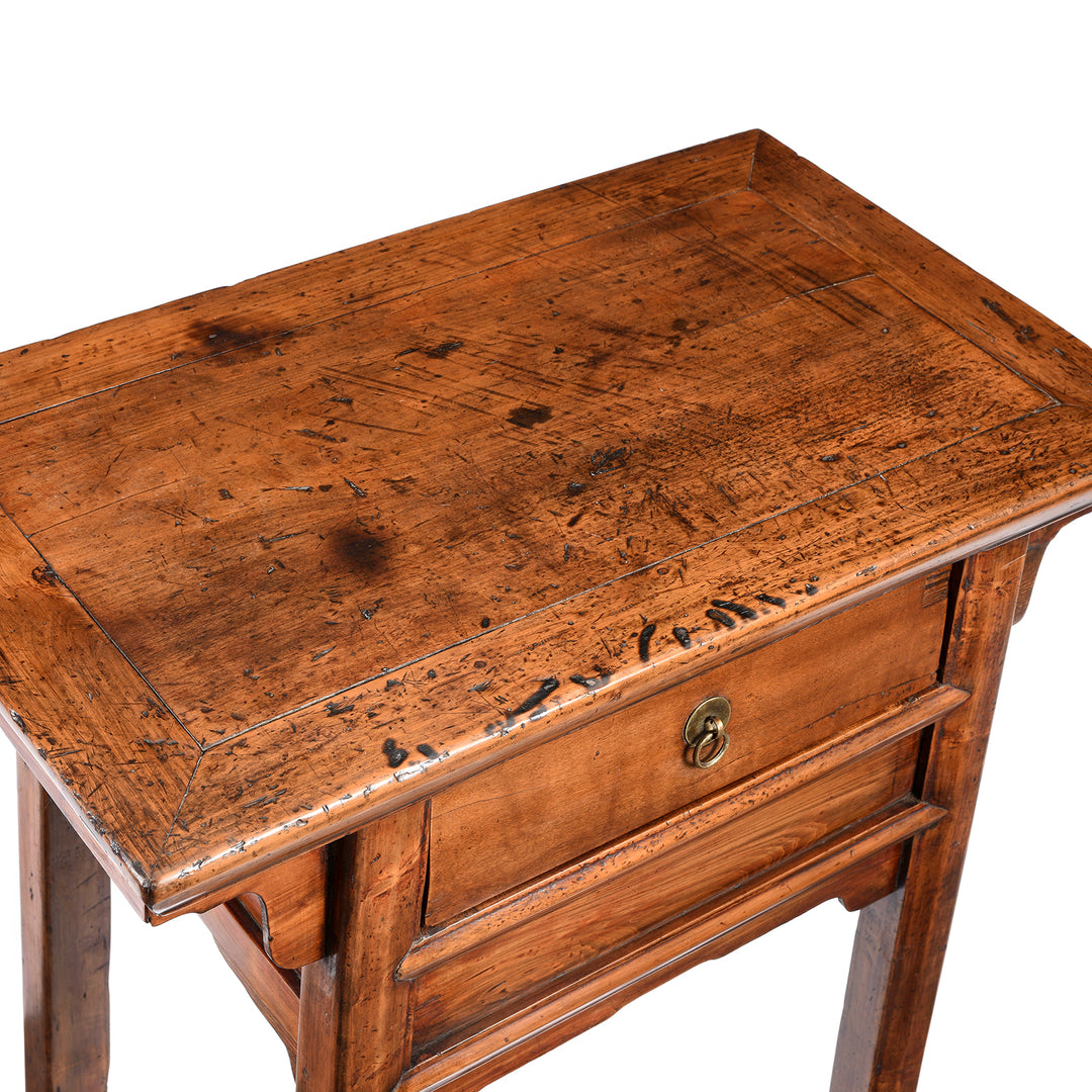 Surface Top Of Pear & Cypress Ming Style Table From Jiangsu, China - 19thC