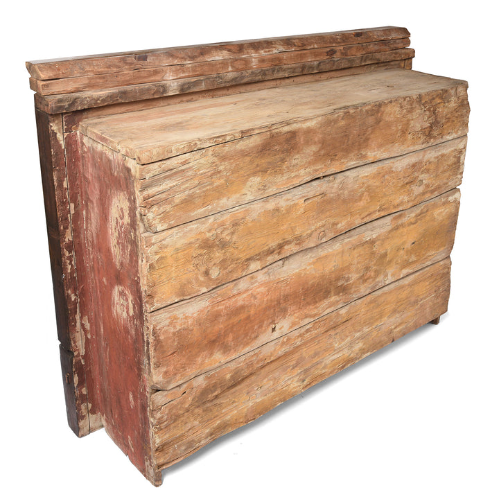 Reverse Of Painted Tibetan Chosham Shrine Cabinet - Early 19thC | Indigo Antiques