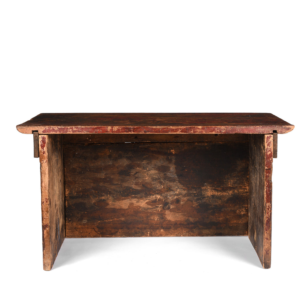 Reverse Of Painted Choksar Prayer Table from Tibet - 18thC | Indigo Antiques