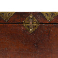 Tibetan Brass Bound Leather Trunk - 19thC