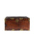 Tibetan Brass Bound Leather Trunk - 19thC | Indigo Antiques