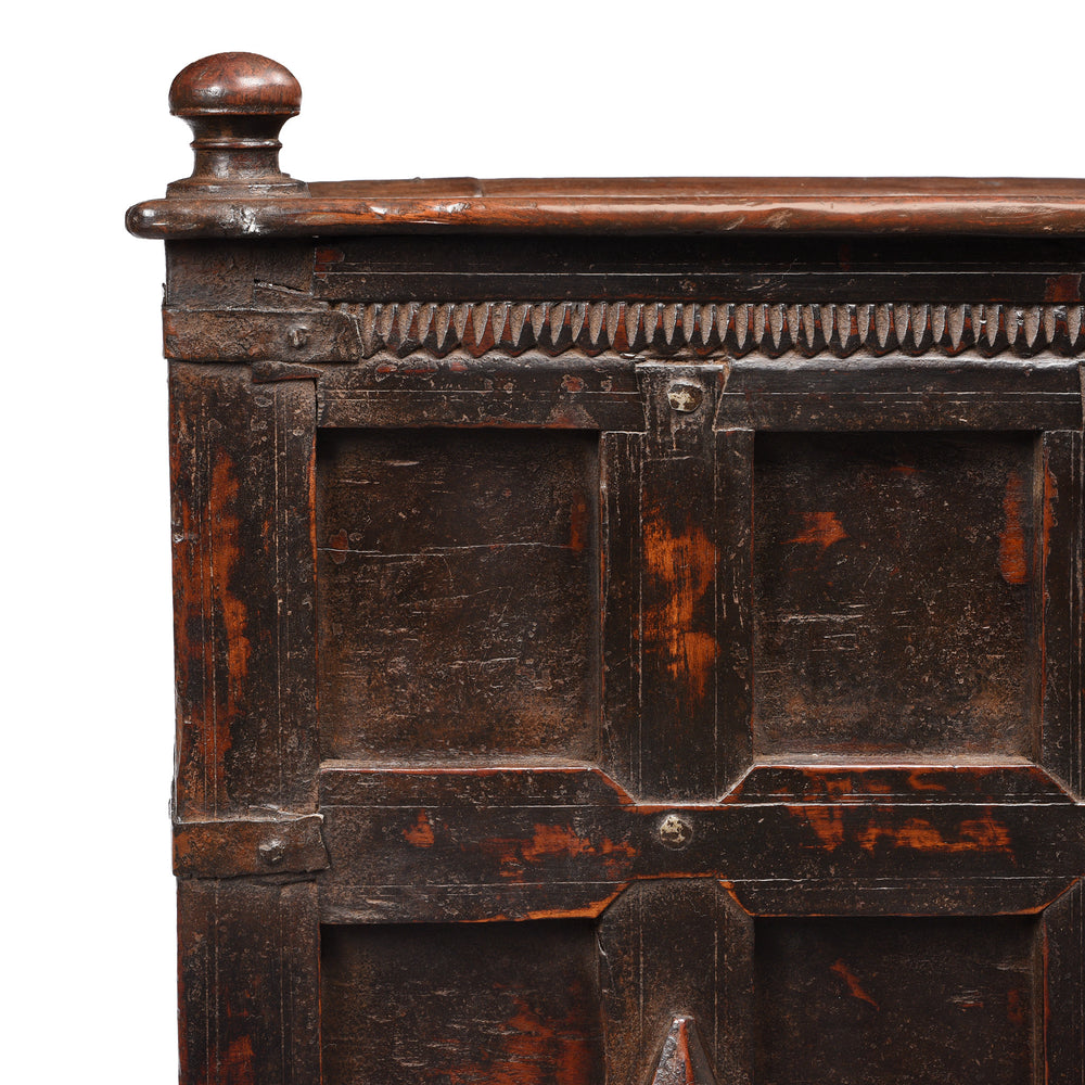 Corner Detail From Nepalese Chest From Tribal Temang - 19thC | Indigo Antiques