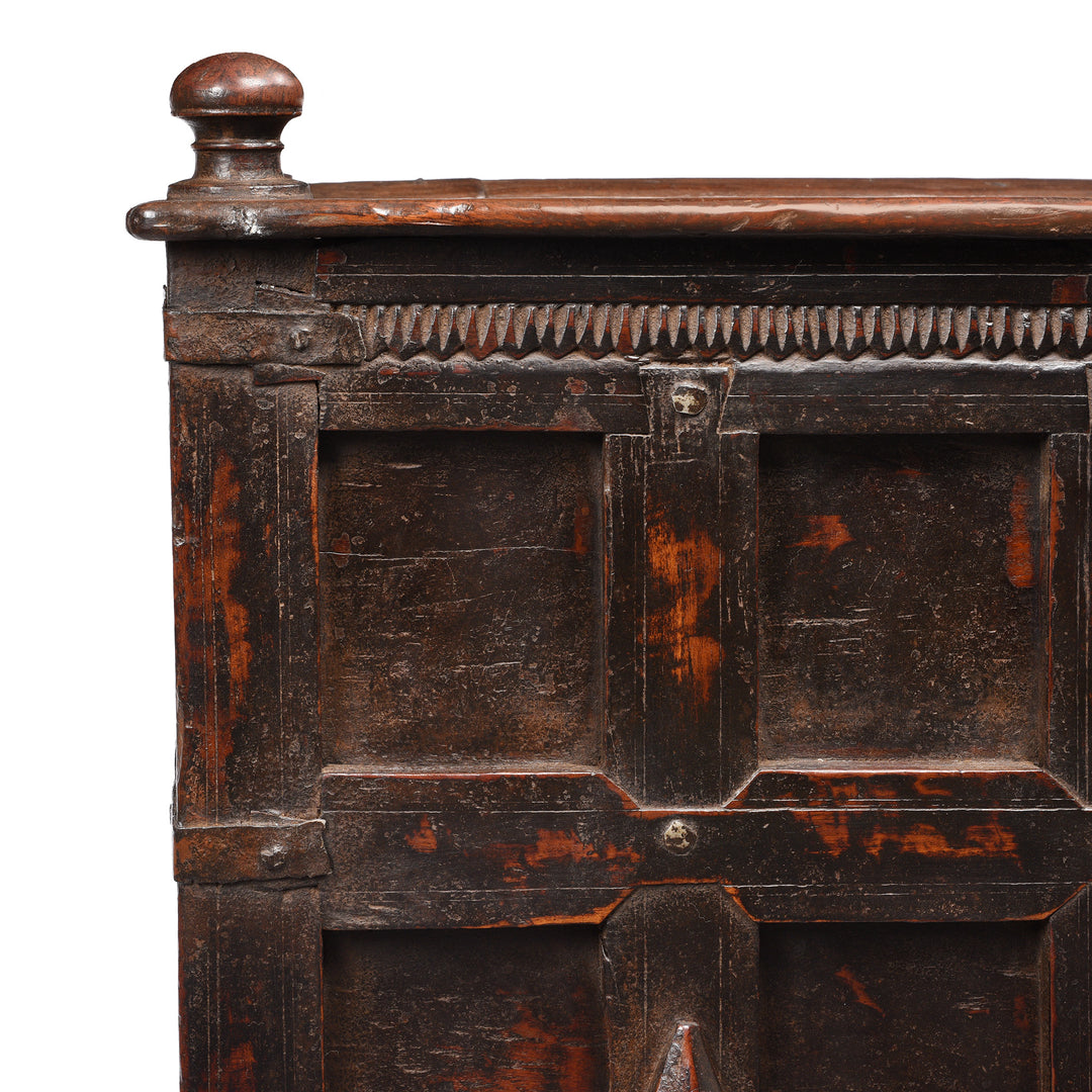 Corner Detail From Nepalese Chest From Tribal Temang - 19thC | Indigo Antiques