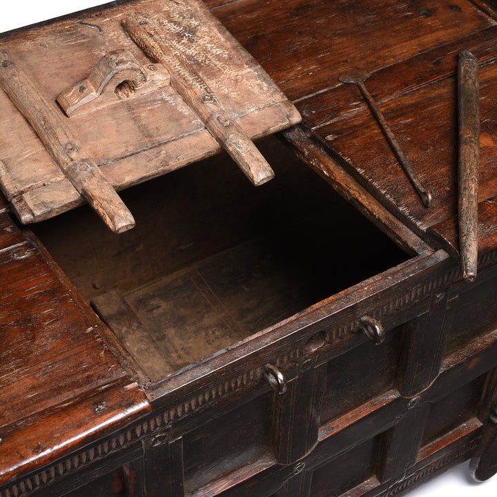 Hatch Detail From Nepalese Chest From Tribal Temang - 19thC | Indigo Antiques