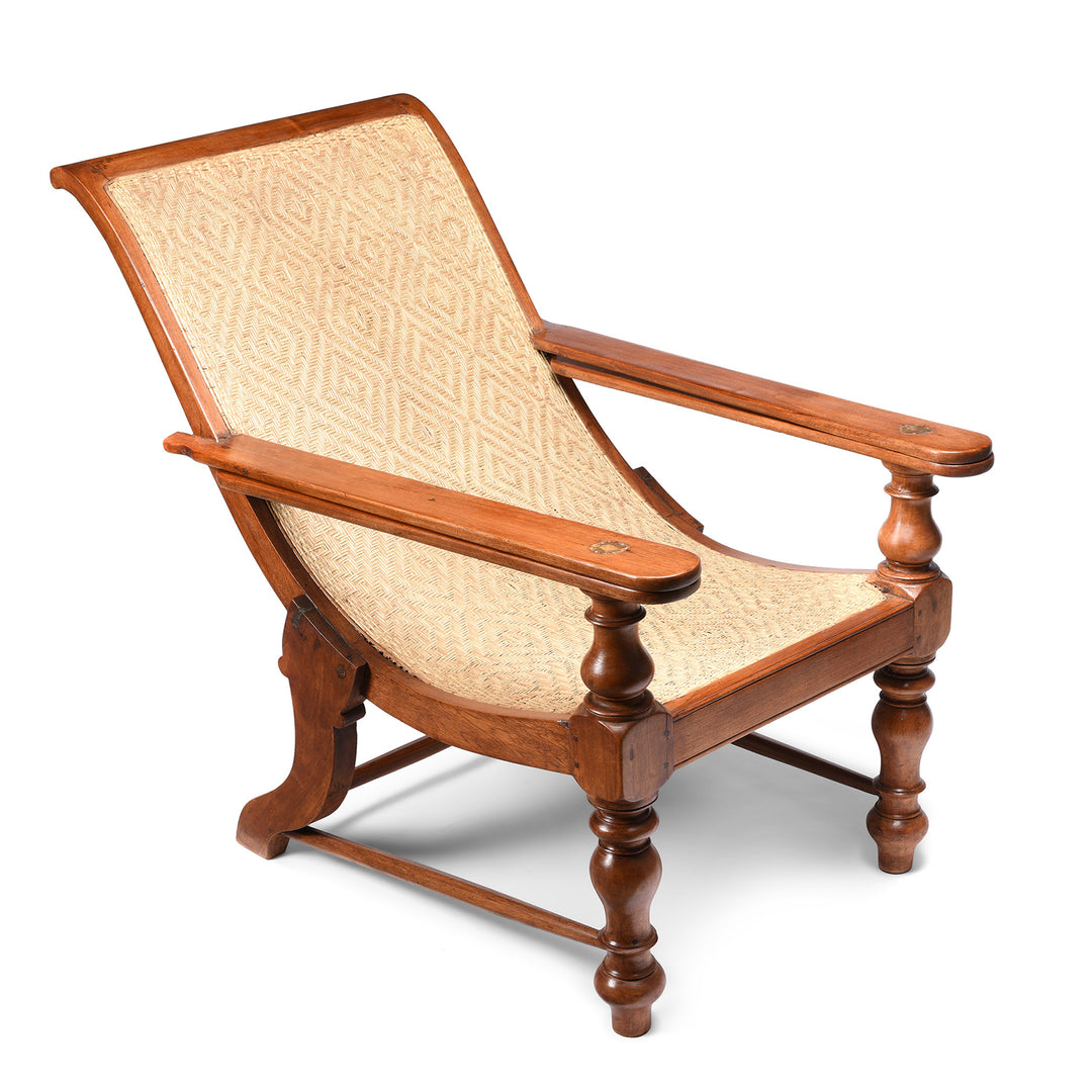 Indian Teak Planters Chair - Ca 1910