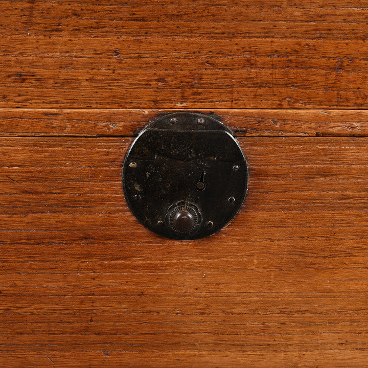 Lock Detail From Japanese Chest - Japanese Choba Dansu  - Meiji Period | Indigo Antiques]