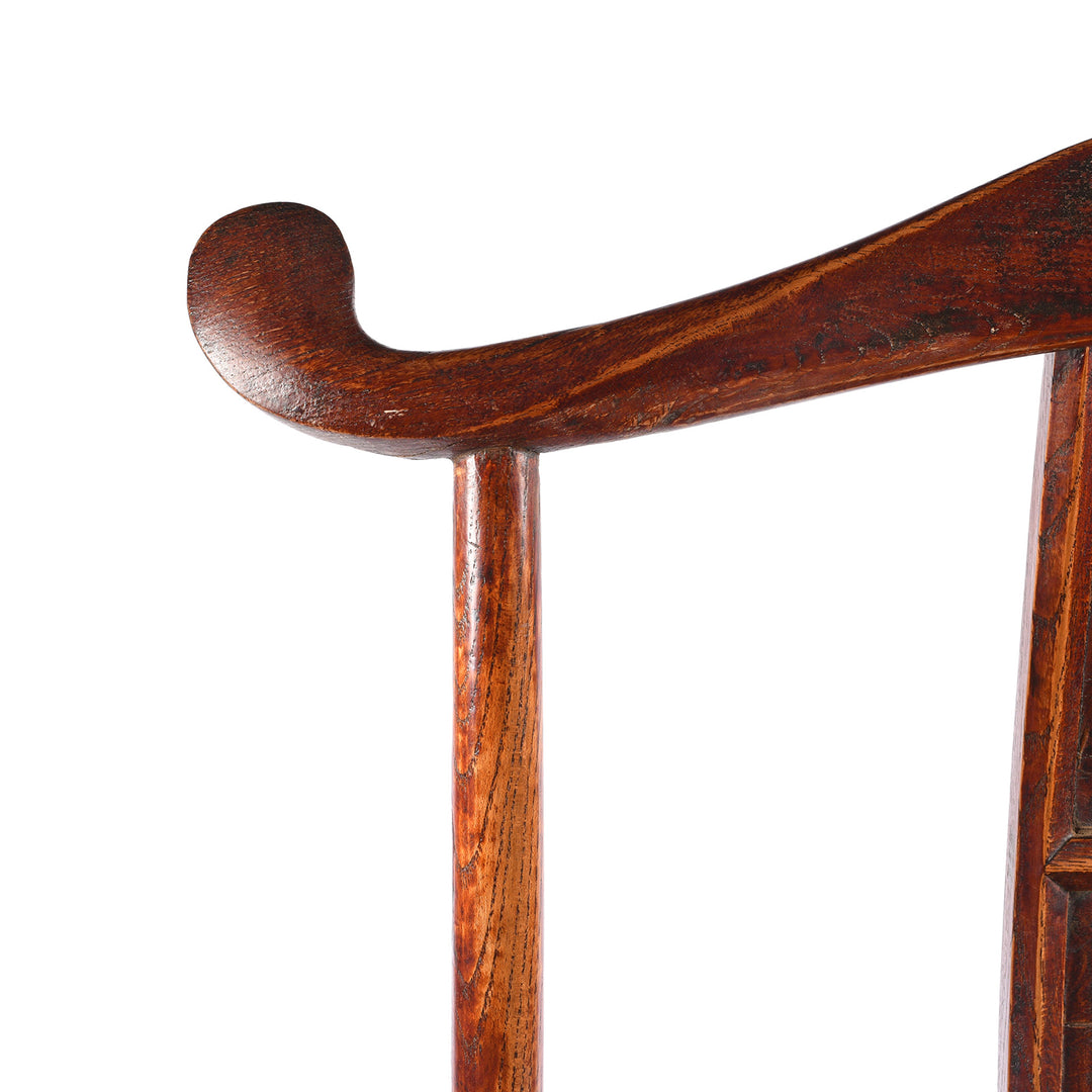 Detail From Option 2 Antique Carved Officials Hat Chair From Shanxi - Late 19th Century | Indigo Antiques 