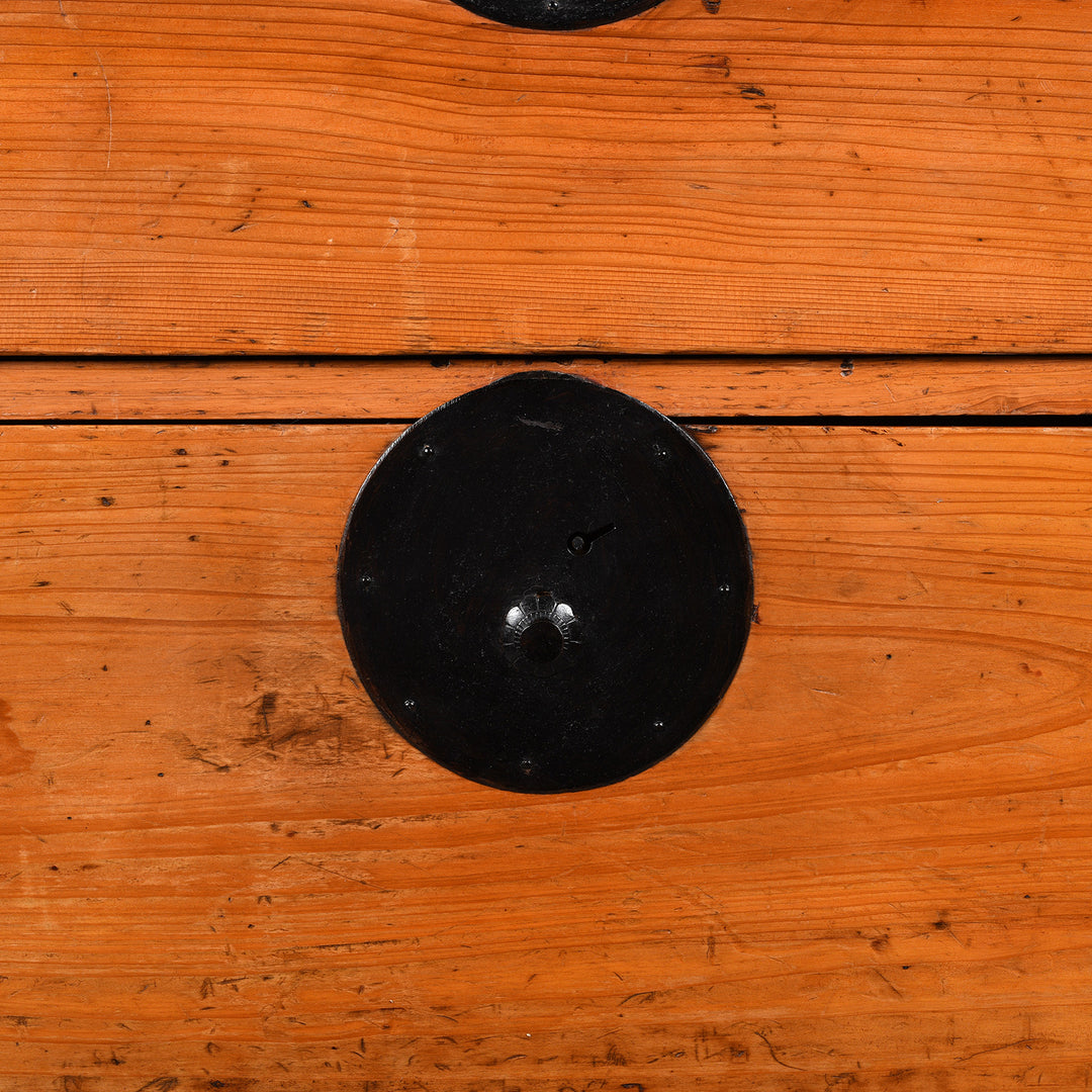 Locking Plate Detail From Japanese Isho Dansu - From Tokyo - Late Meiji Period | Indigo Antiques