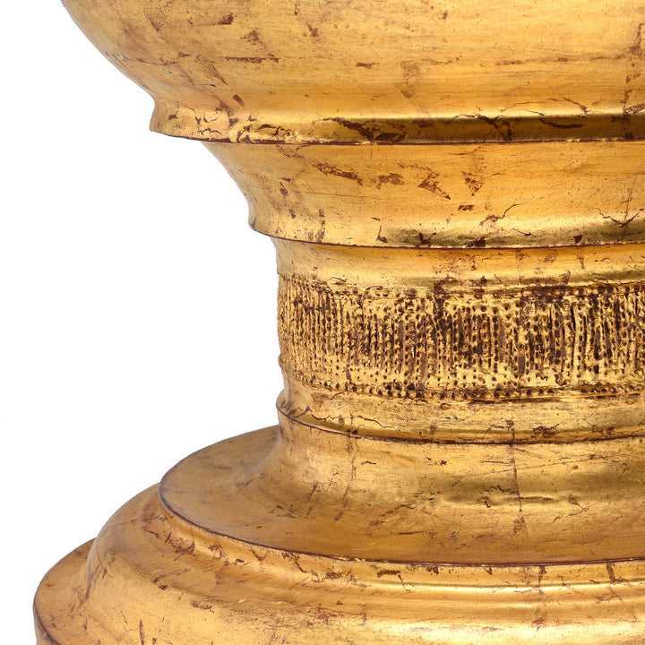 Detail From Gilt Wooden Hsun-Ok Bowl on Stand from Burma - Early 20thC | Indigo Antiques