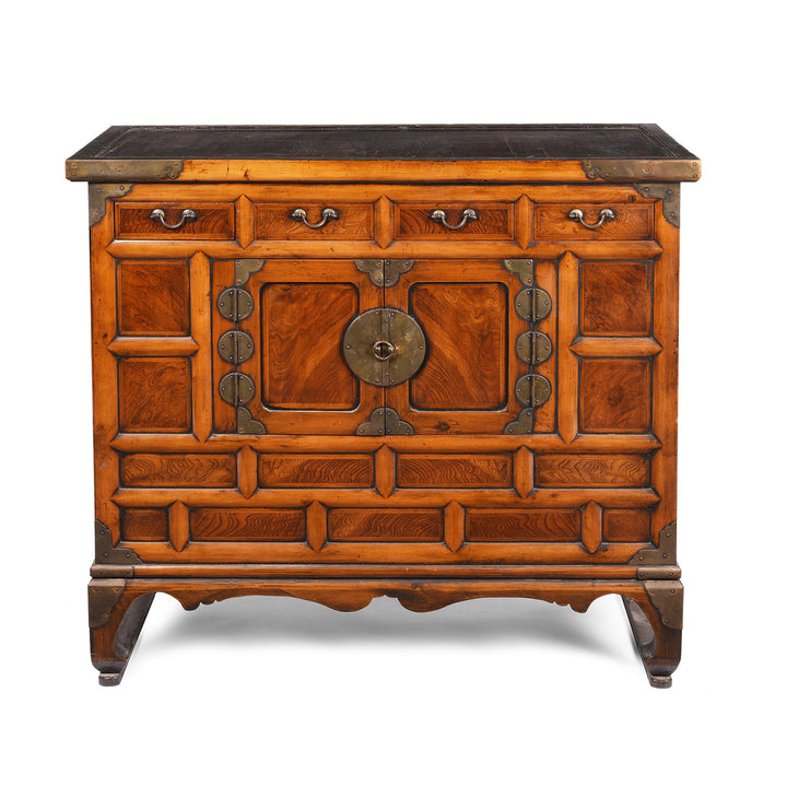 Burr Elm Korean Morijang Side Cabinet - Early 20thC | Indigo Antiques