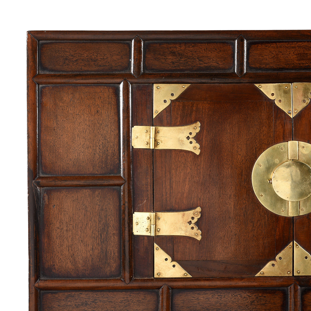 Detail From Korean Burr Elm cabinet - 19thC | Indigo Antiques