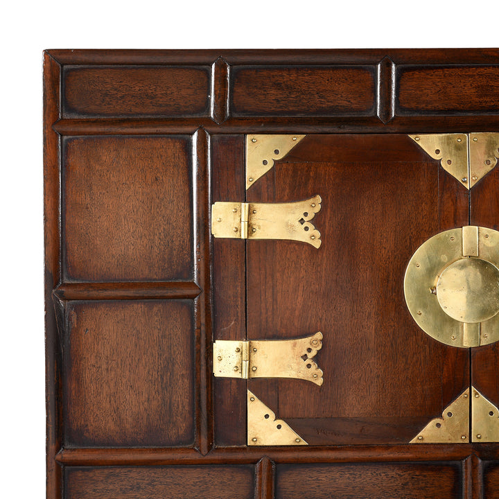 Detail From Korean Burr Elm cabinet - 19thC | Indigo Antiques