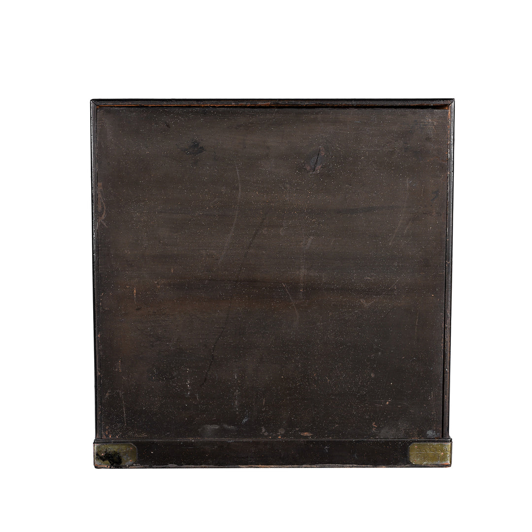 Back Of Antique apanese Lacquered Kodansu Table Cabinet - Meiji Period | Indigo Antiques