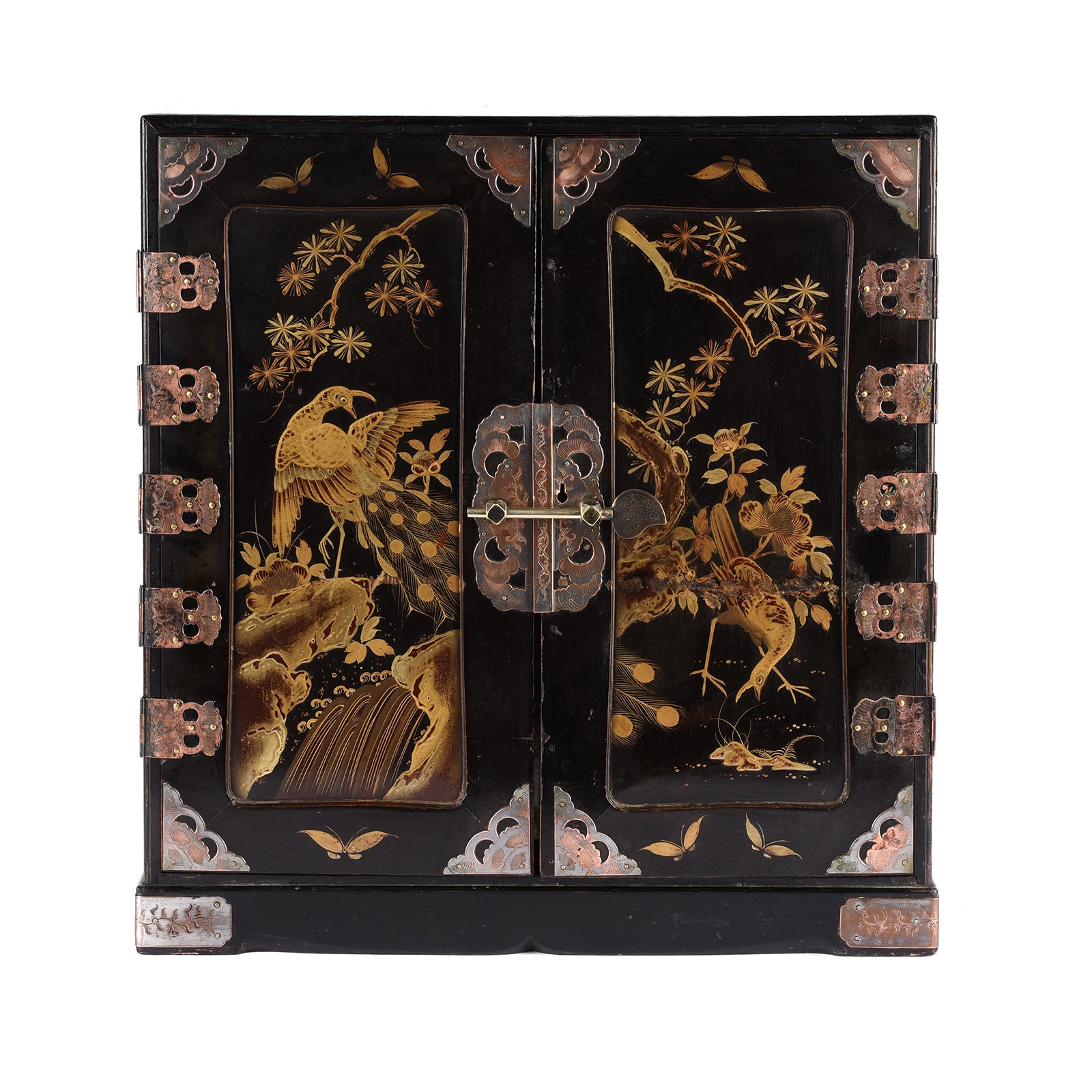 Antique apanese Lacquered Kodansu Table Cabinet - Meiji Period | Indigo Antiques