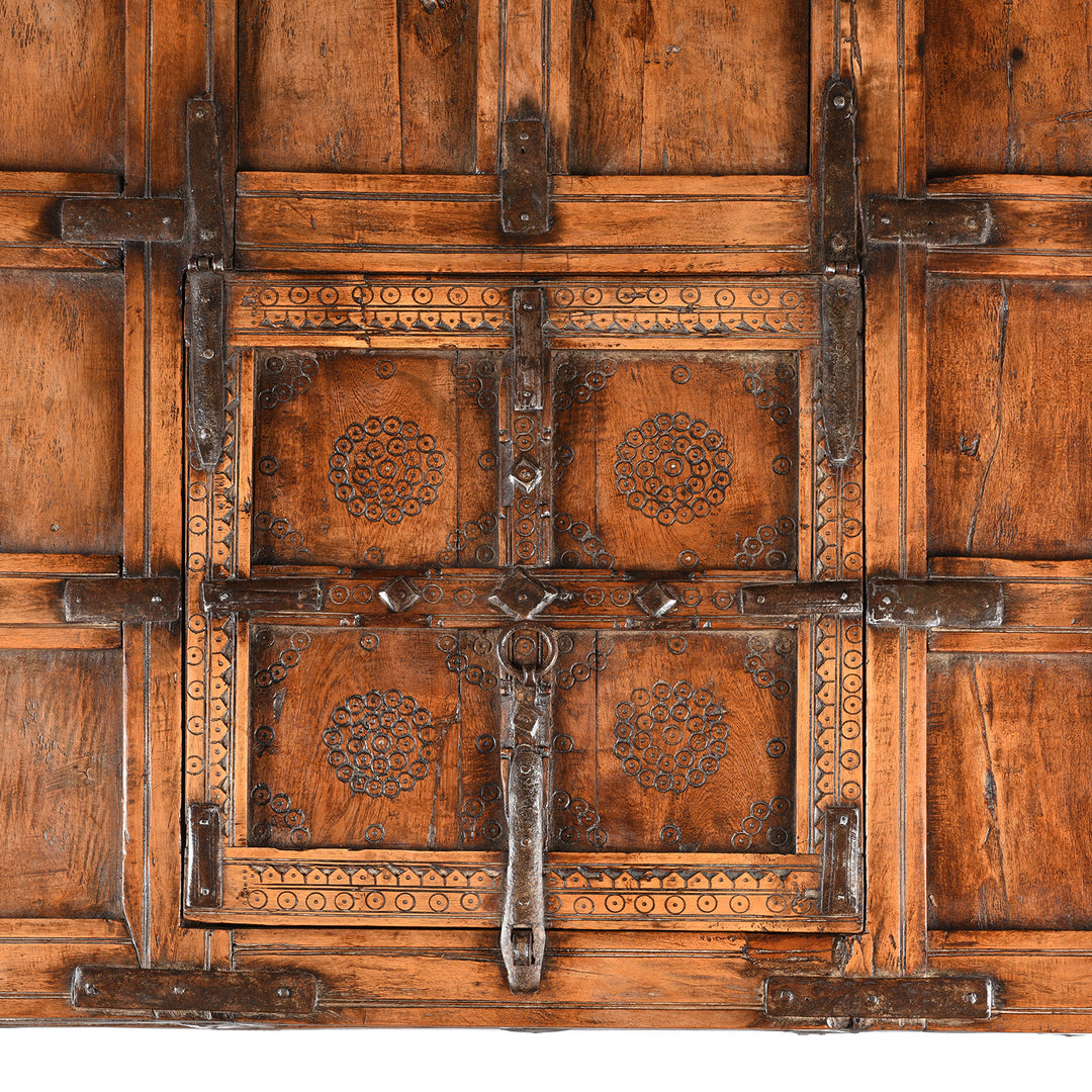 Carving Detail From Indian Stick Box Storage Chest From Jaisalmer - 19thC | Indigo Antiques