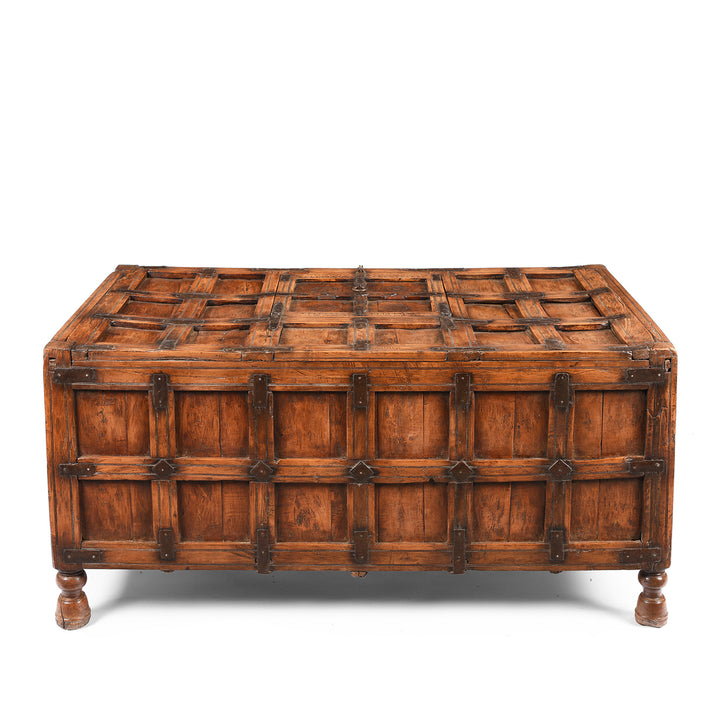 Reverse Of Indian Stick Box Storage Chest From Jaisalmer - 19thC | Indigo Antiques